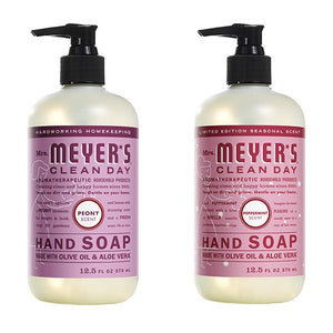 Liquid Hand Soap, 1 Pack Peony, 1 Pack Peppermint, 12.5 OZ each