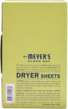 Dryer Sheets, Lemon Verbena Scent, Softens Fabric, Reduces Static, Cruelty Free Formula, Pack of 2, 80 Count Per Pack