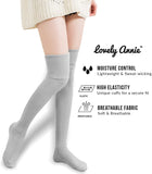 Women's 3 Pairs Thigh High Cotton Socks JM1025 Size 6-9