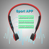 Lian LifeStyle Premium Bone Conduction Headphones Lightweight & Waterproof w/Mic & Bluetooth. Wireless Over Ear Headset for Adults and Kids, Suitable for Sports, Gaming, Office or Travel