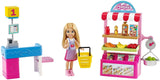 Barbie Chelsea Can Be Snack Stand Playset with Blonde Chelsea Doll (6-in), 15+ Pieces: Snack Stand, Register, Food Items, Shopping Basket & More, Great Gift for Ages 3 Years Old & Up