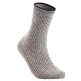 Lian LifeStyle Women's 2 Pairs Cute & Comfortable Wool Crew Socks Size 6-9 HR1612, Color (DarkGrey, Grey)