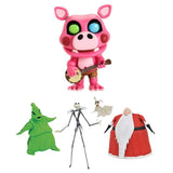 The Nightmare Before Christmas Deluxe Lighted Action Figure Box Set + Games:Five Nights at Freddy's Pizza Simulator - Pigpatch Collectible Figure, Pack of 2