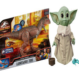 Control ‘N Conquer Large Dinosaur Figure with Authentic Detail + The Child Talking Toy with Character Sounds and Accessories The Mandalorian, Pack of 2