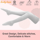 Women's 3 Pairs Thigh High Cotton Socks JM1025 Size 6-9