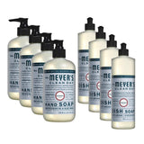 Liquid Hand Soap and Liquid Dish Soap Combo 4 Packs Liquid Hand Soap 12.5 Fl oz & 4 Packs Dish Soap 16 Fl oz, Snowdrop Scent