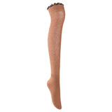 Lovely Annie Women's 5 Pairs Incredible Thigh High Cotton Boot Socks L1856 Size 5-11 5P5C-1(Black, Navy Blue, Beige, Turmeric, Dark Grey)