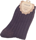 Lovely Annie Women's 2 Pairs Thick Wool Socks Stripped Casual Size 7-9