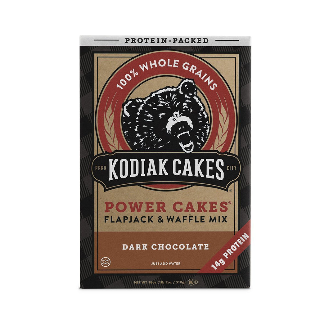 Kodiak Cakes Protein Pancake Power Cakes, Flapjack and Waffle Baking Mix, Dark Chocolate, 18 Ounce