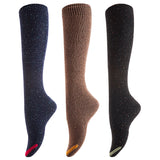 Women's 3 Pairs Attractive, Breathable, Lightweight, Moisture Wicking & Extra Soft  Knee High Cotton Boot Socks Size 6-9 AAT158212-3c7(Black,Coffee,Navy)