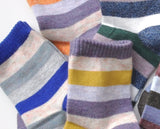 Lian LifeStyle Children's 10 Pairs Wool Blend Socks Stripped 4 Sizes