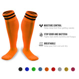 Meso Women's 1 Pair Extremely Durable Knee High Sports Socks - Fitness & Workout Clothing, Gym, Gear or Fashion Socks XL003 Size M(Orange)