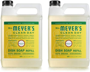 Mrs. Meyer’s Clean Day Liquid Dish Soap Refill, Honeysuckle, 48 Ounce - 2 PK
