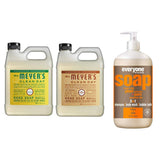 Liquid Hand Soap Refill, 1 Pack Honey Suckle, 1 Pack Oat Blosom, 33 OZ each include 1, 32 OZ Bottle of Bath & Shower Gel Soap, Citrus/Mint