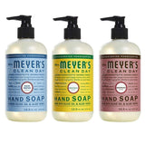 Liquid Hand Soap, 1 Pack Rain Water, 1 Pack Honey Suckle, 1 Pack Rosemary, 12.5 OZ each