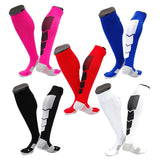 Lian LifeStyle Gorgeous Women's  5 Pair Long Athletic Football Soccer Socks Sport Tube Socks M XL0032-(Random Color)