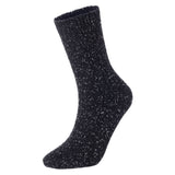 AATMart Big Girl's Women's 4 Pairs Wool Blend Crew Socks. Outstanding Quality Ideal for the Cold Winter Weather Size 6-9 HR1614 (Black, Dark Grey, Grey, Navy)