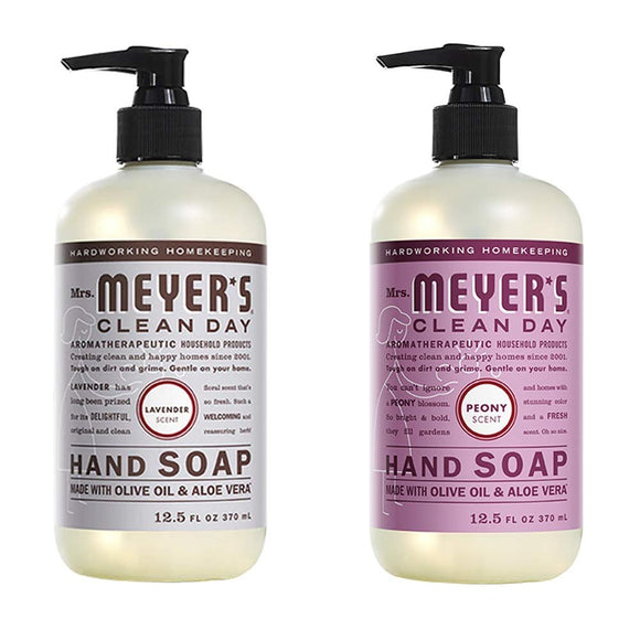 Liquid Hand Soap, 1 Pack Lavender, 1 Pack Peony, 12.5 OZ each
