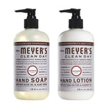 Mrs. Meyers Clean Day, 1 Pack Liquid Hand Soap 12.5 OZ, 1 Pack Hand Lotion 12 OZ, Lavender, 2-Packs