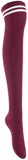 Lian LifeStyle Women's 5 Pairs Knee High Thigh High Cotton Socks Size 6-9 L1023