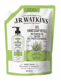 Liquid Hand Soap Refill Pouch, 1 Pack Lemon, 1 Pack Aloe & Green Tea, Scented Liquid Hand Wash for Bathroom or Kitchen, 34 fl oz