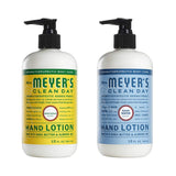 Mrs. Meyers Clean Day Hand Lotion, 1 Pack Honeysuckle, 1 Pack Rainwater, 12 OZ each