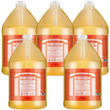 Natural & Pure Castile Soap Made With Organic & Natural Oils Hemp Tea Tree Castile Soap Fully Biodegradable & Vegan Liquid Soap All Purpose Castile Liquid Soap 1 Gallon Per Pack, Pack of 5