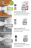 Real Sea Salt - Natural Unrefined Organic Gluten Free Fine, 10 Ounce Shaker Pack of 4