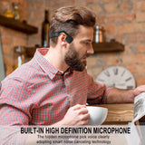 Lian LifeStyle Premium Bone Conduction Headphones Lightweight & Waterproof w/ Mic & Bluetooth. Wireless Over Ear Headset for Adults and Kids, suitable for Sports, Gaming, Office or Travel (Black)