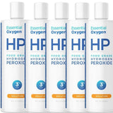 Oxygen Plus Hydrogen Peroxide, With 3% Food Grade, No Toxic Stabilizers or Heavy Metals, Ultimate Cleaner for 1st Aid Cuts and Scrapes, NON GMO, Won't Burn, Pack of 5, 16 Fl OZ Per Pack