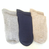 5 Pairs High Performance, Breathable, Lightweight Men's Wool Crew Socks as Hiking Socks & Running Socks Size 6-9 Solid Navy Gray Beige