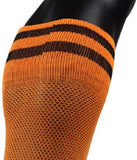 Lian LifeStyle Men's 1 Pair Knee Length Sports Socks for Baseball/Soccer/Lacrosse XL003 M(Orange)