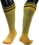 Meso Men's 1 Pair Extremely Durable Knee High Sports Socks - Fitness & Workout Clothing, Gym, Gear or Fashion Socks XL003 Size M(Yellow)