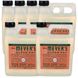 Hydrating Hand Soap Refill in Refreshing Geranium Scent for any Soap Dispenser for Bathroom & Kitchen Liquid Soap w/ Essential Oils for Hand Wash, 33 Fl OZ Per Bottle, 6 Bottles