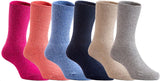 Lian LifeStyle 6 Pairs Pack Children Wool Socks Solid Color Size 1Y-3Y(Blue,Grey,Navy,Rose,Orange,Beige)