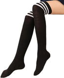 Lovely Annie Big Girl's 1 Pair Over-the-Knee Thigh High Knee High Cotton Socks Size L/XL