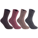 Lian LifeStyle Perfect Fit Women's 4 or 7 Pairs Wool Crew Socks Size 6-9 HR1613