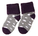 Lian LifeStyle 3 Pairs Children Cool & Fun Viscose Socks. Lightweight and Skin Friendly, Soft, Warm & Breathable (Dotted) Boy 1Y-3Y Random Color