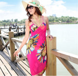 Lian LifeStyle LLS Women's Bikini Swimsuit Swimwear Cover Up Beach Dress