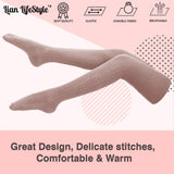 Lian LifeStyle Women's 1 Pair Adorable Knee High Cotton Socks JMYP1025 Size 6-9