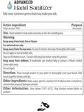 Advanced Hand Sanitizer 70% Ethanol Alcohol Formula, 8 Fl OZ Per Pack, Pack of 2