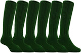 Lian LifeStyle Fascinating Children's 6 Pairs Knee High Wool Socks Size 0Y-6Y