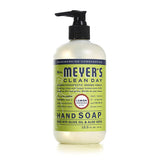 Mrs. Meyer's Clean Day Liquid Hand Soap, Cruelty Free and Biodegradable Formula