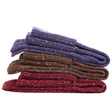 Lovely Annie Women's 3 Pair's Exceptional High Crew Wool Socks Non Slip, Cozy and Cool HR1412 Size 6-9 (Assorted)Style Women's 3 pairs