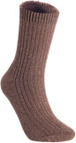 Lian LifeStyle Women's 1 Pair Perfect Fit Wool Crew Socks FS03 Size 6-9