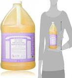 Pure Castile Liquid Soap Concentrate: 18-in-1 Hemp Soap w/ Organic Essential Oil: Olive, Jojoba - All Natural & All Purpose Castile Soap for Skin Care, Hand Wash, Cleaning & More - Lavender 128 Fl Oz