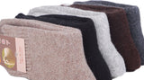 Lian LifeStyle Men's 5 Pairs Pack Extra Thick Wool Blend Socks Size 7-10