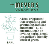Mrs. Meyer's Hand Soap Refill, Made with Essential Oils, Biodegradable Formula, Basil, 33 fl. oz