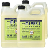 Hydrating Hand Soap Refill in Refreshing Lemon Verbena Scent for any Soap Dispenser for Bathroom & Kitchen Liquid Soap w/ Essential Oils for Hand Wash Products, 33 Fl OZ Per Bottle, 3 Bottles