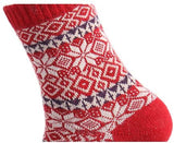 Lovely Annie Girl's 5 Pairs Pack Fashion Plaid-Maple Leaf Wool Socks One Size